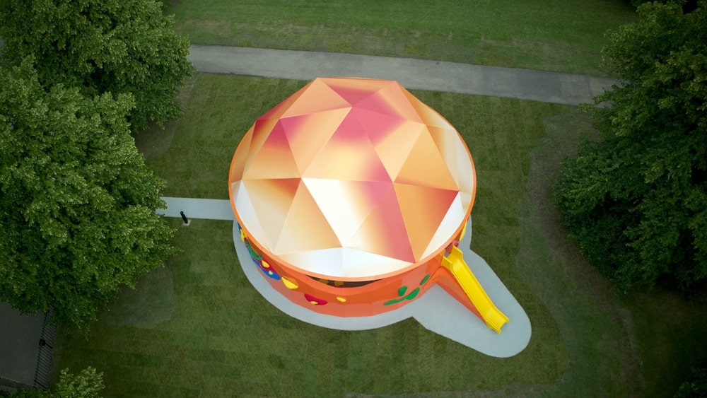 LEGO Play Pavilion drone shot